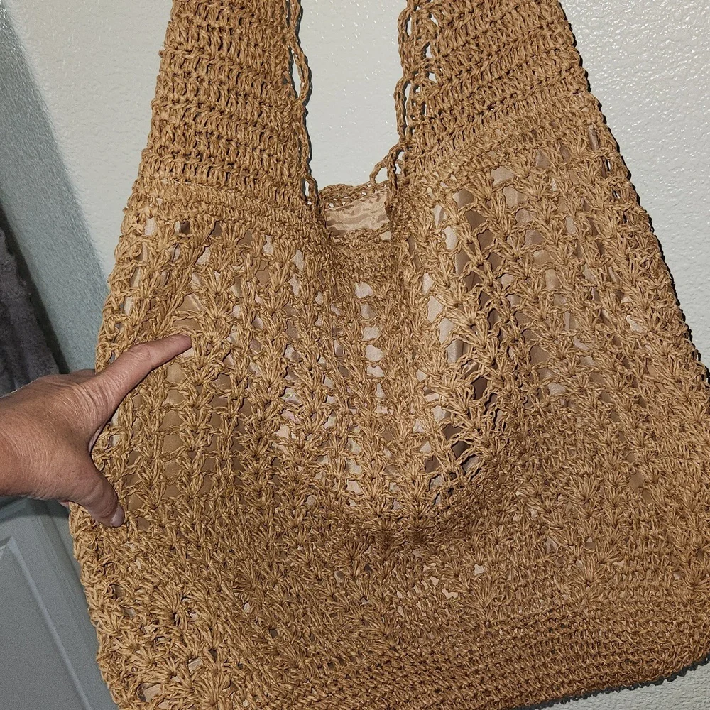 NWOT Woven Boho Crossbody Bag - Picture 8 of 9